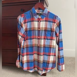 J crew plaid boy shirt